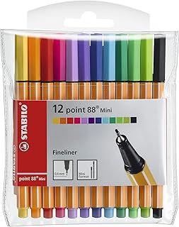 Caneta Hidrográfica, Stabilo, 120.7800, Multicor, pacote de 12