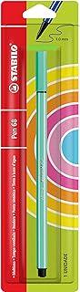 Caneta Hidrográfica 1.0 mm Stabilo Pen 68, 120.2309, Verde água, Blister com 1 unidade