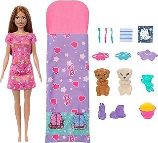 Barbie, Conjunto de Brinquedo Festa do Pijama com Cachorrinhos, Para crianças a partir de 3 anos