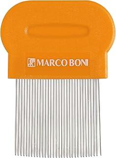 Pente Fino com Dentes em Aço Inox, 1222, Marco Boni, Laranja, 1 unidade