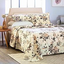 Colcha Piquet Firenze Estampada King– Leveza, Estilo e Qualidade Acompanha 2 Porta Travesseiro Tamanho 2,40x2,80 (Floral Delicado)