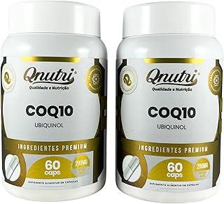 Kit 2 Coenzima Q10 200mg 60 Cápsulas Suplemento Alimentar CoQ10 200mg 120 unidades Qnutri