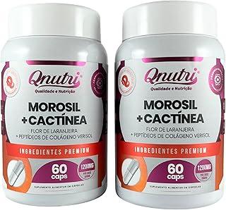 Kit 2 Morosil Cactínea Flor de Laranjeira Peptídeos de Colágeno Verisol Suplemento 2x60 cápsulas Sem Glúten Sem GMO Qnutri