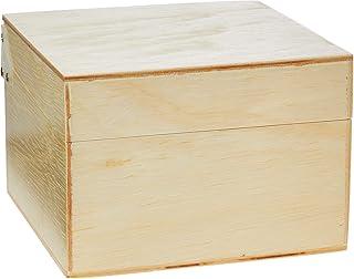 Caixa de fichário, 4x6 (Pequeno), Madeira Pinus Luxo - Souza & Cia, (Ref: 3542)