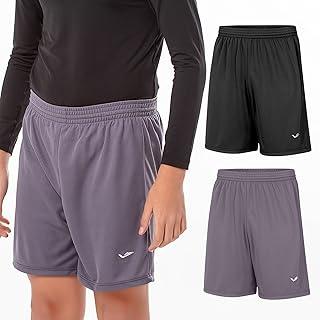 Kit 2 Short INFANTIL Elite Bermuda Meninos Futebol Malha Dry Fit Fitness