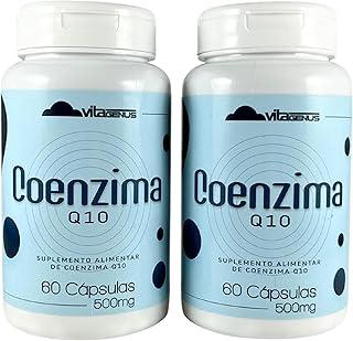 Kit 2x Coenzima Q10 Suplemento Alimentar 100mg Ubiquinona Sem Glúten 60 Cápsulas VitaGenus