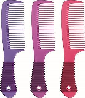 Marco Boni Pente De Uso Diário Cores Lisas E Cabo Antiderrapante Dentes Médios 1252 Cores Sortidas 1 Unidade