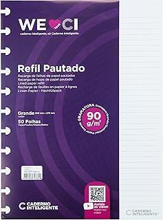 Bloco refil grande pautado 90g com 50 folhas Cirg4003 Caderno Inteligente