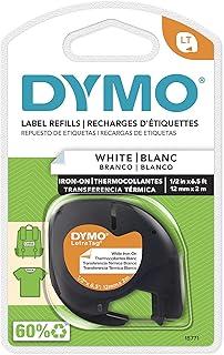 Fita Tecido P/Rot Dymo Letratag 12Mmx2M Pr.Br, Dymo, 18771, Preto/Branco