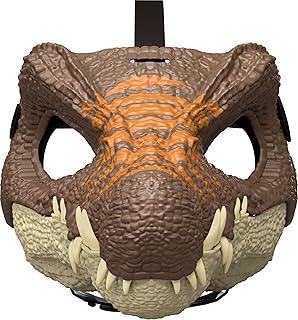 Jurassic World Brinquedo Rebirth Máscara de Dinossauro Spinosaurus para crianças a partir de 4 anos