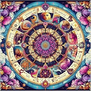 Toalha para Jogo de Tarot 0,70x0,70cm ASTRAL