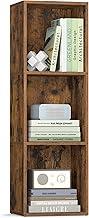 VASAGLE CUSTOS Coleção, Estante de Livros, Estante de 3 Níveis em Cubo, Unidade de Prateleira de Armazenamento, Prateleira Expositora, Compartimentos Abertos, Marrom Rústico BRLBC433K01