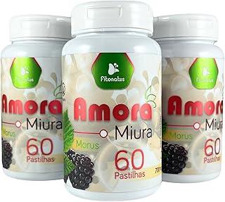 Kit 3 Amora Miura 550 mg 60 Comprimidos Suplemento Natural Sem Glúten Vegano Fitonatus