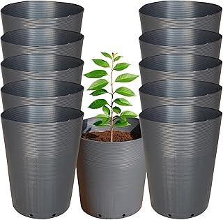 Kit 10 Vaso Embalagem 35 Litros Flexível para Árvores Frutíferas, Ornamentais, Mudas e Outras | Leve e Resistente, Plástico Reciclável Ecológico - Nutriplan