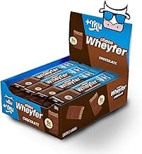 Chocowheyfer, Mais Mu, Wafer Proteico Sabor Chocolate, 6g de Proteína, Zero Açúcar, Display com 12 Unidades