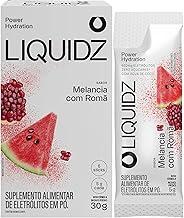 LIQUIDZ® - Eletrólitos Zero Açúcares - Sabor Melancia com Romã - Kit 1 Caixa - 6 sachês