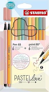 STABILO Pastel Love C/12 Cores Suaves