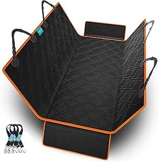 Kit Capa Pet Protetora de Banco Traseiro Impermeável + 3 Cinto de Segurança (Laranja)