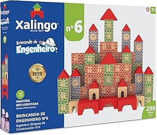 Brincando De Engenheiro 200 Peças Xalingo Multicor, Xalingo com 10% de desconto por R$ 49,95 na amazon