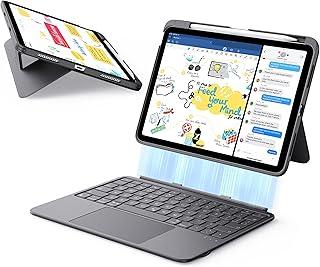 ESR Capa com teclado flexível para iPad (A16) 11ª/10ª geração, teclado magnético ultraleve destacável para iPad de 10,9 polegadas com modos de gravação/visualização, trackpad de precisão maior, cinza