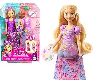 Disney Princesa, Brinquedo Mudança de Vestido com 1 Boneca Rapunzel e Roupas e Acessórios Temáticos, Mattel