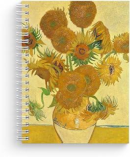 Caderno Pautado Capa Dura A5-80 folhas - Os Girassóis de Van Gogh