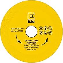 Disco de Corte para Vidro 115 x 15 x 22,23 mm com adaptador para 20 mm