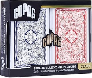 Baralho Class Legacy Estojo Duplo Plástico - Copag com 15.49% de desconto por R$ 84,50 na amazon