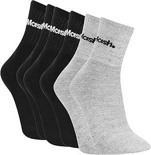 Kit 3 Pares Meias Cano Médio Curto Mash Algodão Felpa Atoalhada Unissex Adulto