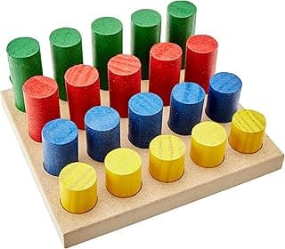 Carlu Brinquedos - Pinos de Encaixe Jogo de Classificação, 4+ Anos, Multicolorido, 1208