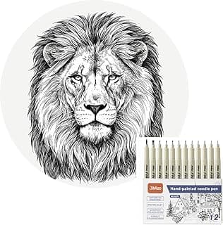 Conjunto de 12 Canetas Nanquim Profissionais, Pontas Diferentes 0.2-3.0mm, à Prova D'água, para Mangá, Desenho Técnico, Lettering e Caligrafia com 24.05% de desconto por R$ 37,90 na amazon