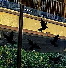Adesivo Pássaros Para Evitar Colisão Em Janelas Vidros sacadas varandas evita acidentes com aves passarinhos (10, PRETO)
