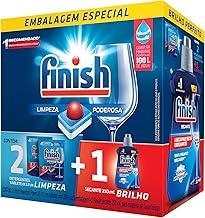 Kit Finish 2 Detergente Power Ball 13 Tabs + Secante Lava Louça 250mL