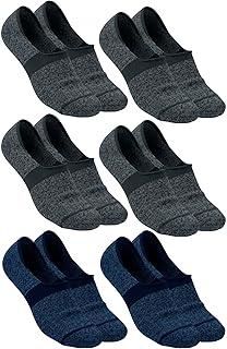 Kit 6 Pares Meia Super Invisível Mash Silicone Algodão Unissex