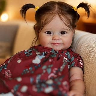 Brastoy Bebê Reborn de Silicone Boneca Realista Menina Olhos Castanhos 48cm Original (Tranças) com 10% de desconto por R$ 233,09 na amazon