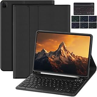 Capa iPad 7a, 8a e 9a Geração com Teclado e Compart, para Pencil, Teclado Sem Fio Removível, Capa Protetora Fina para Tablet