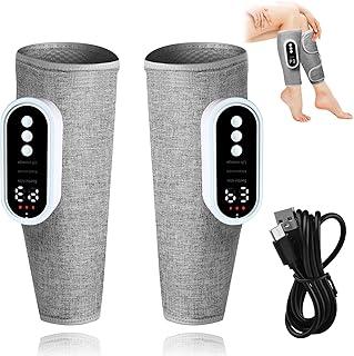 Massajador de Pernas com Aquecimento e Compressão, 3 Intensidades e 3 Modos, para Circulação e Alívio da Dor, Recarregável