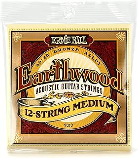 ENCORDOAMENTO 011-052 P/ VIOLÃO AÇO 12 CORDAS EARTHWOOD TENSAO MEDIA 80/20 BRONZE P02012 ERNIE BALL
