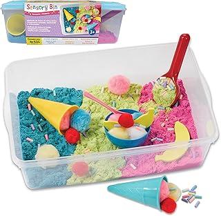 Creativity For Kids, Faber-Castell, Caixa Sensorial Sorveteria, Estimula o Desenvolvimento, para crianças a partir de 3 anos.