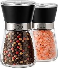 Kit 2 Moedores De Pimenta Tempero Especiaria Sal Manual Yab