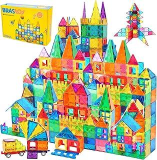 Brastoy Blocos de Montar Magnéticos Construção Brinquedo Infantil Educativo STEAM (130Pcs)