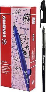 Caneta Esferográfica, Stabilo, 50.8600, Preta, Pacote De 10, Stabilo