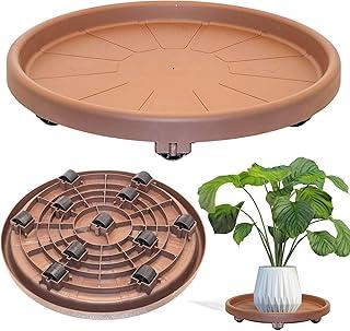 Prato com Rodas Suporte para Vasos 45cm Suporta até 165kg - Top Garden (Tabaco)