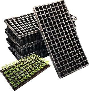 Kit 5 Bandejas Germinação 128 Células Quadrada Flexível Para Mudas Hortaliças, Ornamentais, Aromáticas e Outras - Nutriplan