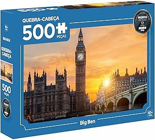 Quebra Cabeça Big Ben, 500 peças, Mimo brinquedos