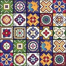 Adesivo de Azulejo Cozinha Mexicano 10x10cm 50un