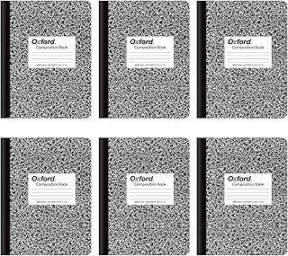 Caderno Oxford 63764, papel pautado, 24,7 x 19 cm, 100 folhas, pacote com 6