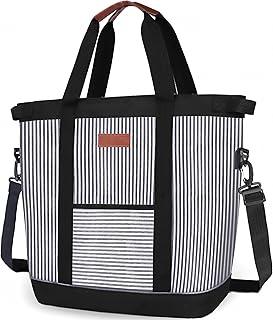 INSMEER Bolsa Térmica Grande Portátil - 45 latas/35L, Mochila Termica DobráVel Macia, Bolsa Térmica Feminina à Prova De Vazamentos/Isolada/ReutilizáVel Para Praia, Acampamento, Supermercado