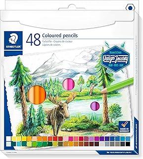 STAEDTLER Lápis de Cor Design Journey 146C C48 – Estojo com 48 Cores Intensas, Mina Macia, Fácil de Misturar, Ideal para Técnicas Secas e em Aquarela