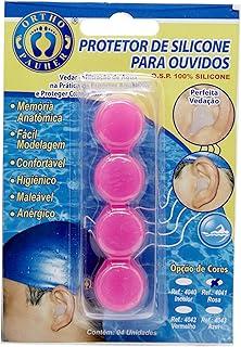 Protetor de Ouvido de Silicone, Ortho Pauher, Rosa